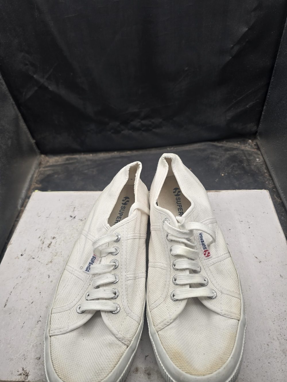 Superga White Canvas Women's Low-Top Sneakers